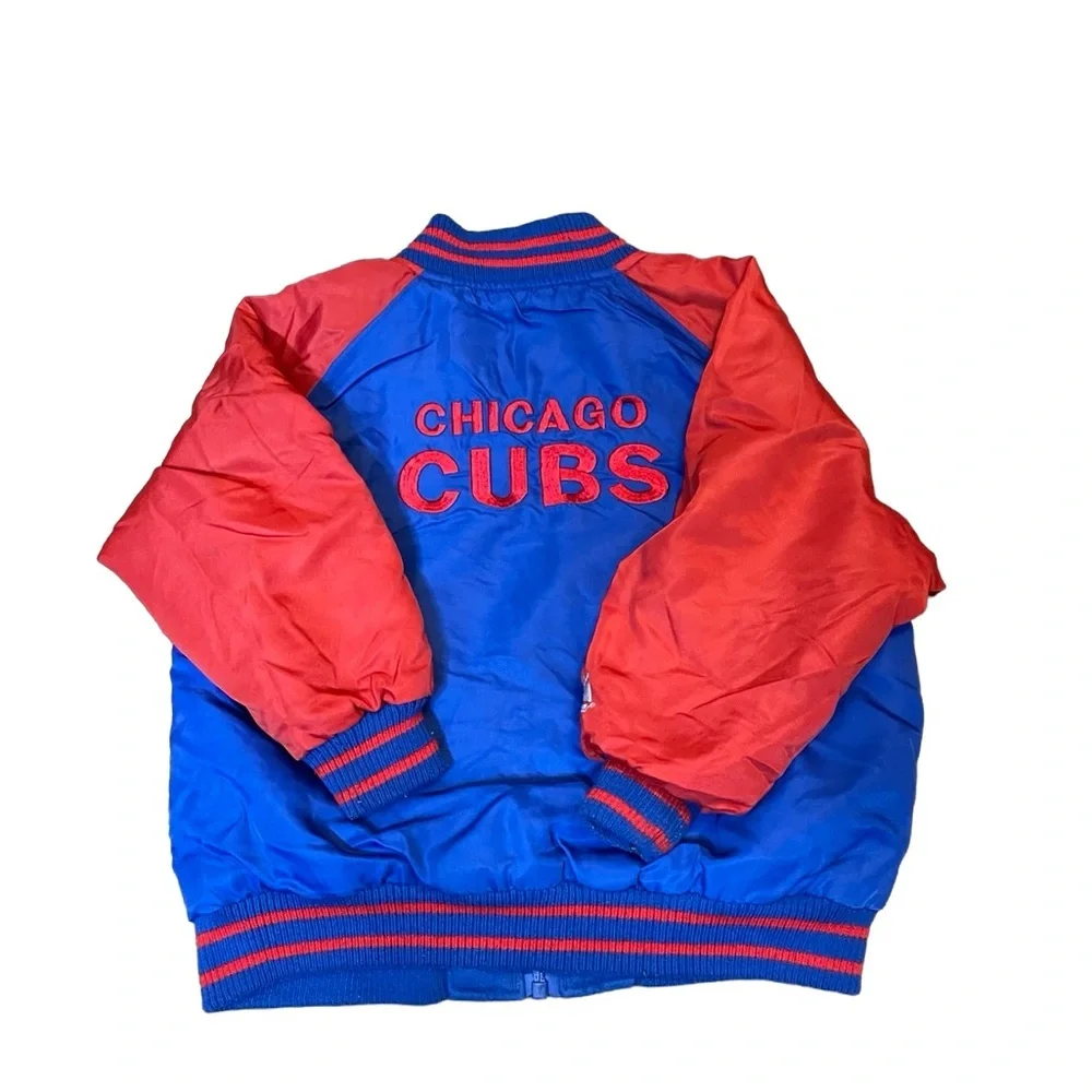 Majestic Chicago Cubs reversible kids size 3T Blue and Red lined patch Jacket